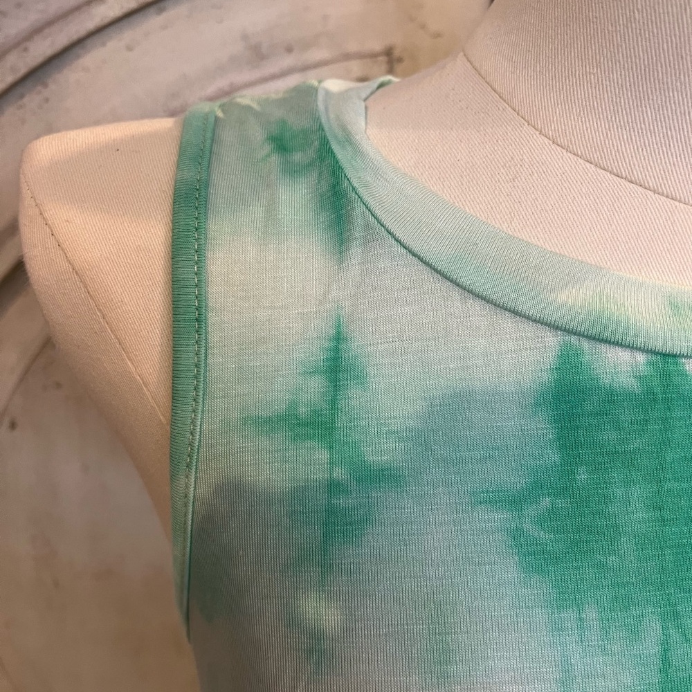 REBORN J Green Tie-Dye Maxi Dress NWOT - Picture 2 of 6